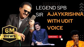 Legend SPB sir with AjayKrishna AR Rahman and Udit Narayan [upl. by Janis]