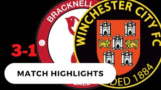 HIGHLIGHTS Bracknell Town 31 Winchester City [upl. by Tratner]