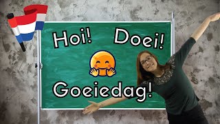 DUTCH GREETINGS  Dutch for BEGINNERS les 1 NT2  A1 [upl. by Dal413]