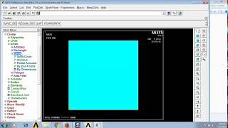 ANSYS Classic Basic Modeling tutorial [upl. by Lamberto]