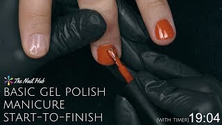 How To Apply Gel Polish StarttoFinish Real Time [upl. by Eelek]