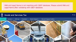 PAN and Legal Name is Not Matching with CBDT Database  Solution [upl. by Inaboy]