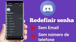 DISCORD  COMO RECUPERAR A SUA CONTA  Como recuperar a conta Discord sem email [upl. by Pippa]