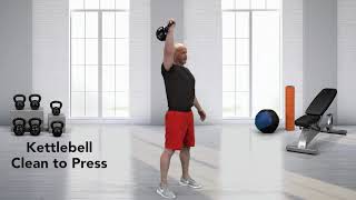 How To Do a Kettlebell Clean to Press [upl. by Asined]