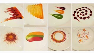 Types of Colorful Plating techniques  Part 1 Art on the plate By MONIKA TALWAR [upl. by Aivilys]