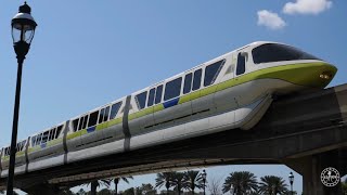 Walt Disney World Monorail Complete Ride Experience in 4K  Magic Kingdom EPCOT amp Resorts Orlando FL [upl. by Sollows]