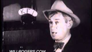 Will Rogers  Bacon Beans and Limousines [upl. by Latini]