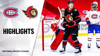 Canadiens  Senators 22321  NHL Highlights [upl. by Atnauq]