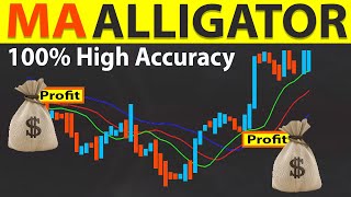 🔴 100 High Accuracy FRACTALS amp ALLIGATOR Trading Strategy  BEST Multiple Moving Average Indicator [upl. by Mihe]