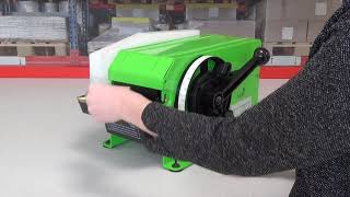 Manual gummed tape dispenser for gummed paper tapes [upl. by Newel]