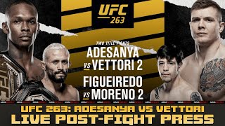 UFC 263 POSTFIGHT PRESS CONFERENCE Adesanya vs Vettori 2 [upl. by Sorazal]