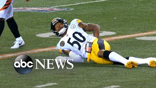 Steelers linebacker suffers major back injury [upl. by Bashee]