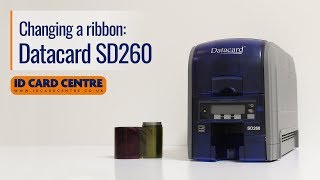 How to change a Datacard SD260 printer ribbon [upl. by Ranna]