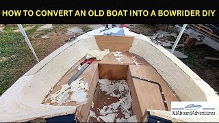 Boat conversion into Bowrider [upl. by Warthman]