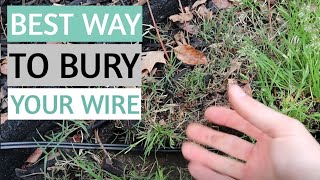 HOW TO BURY THE WIRE IN THE GROUND  Low Voltage Landscape Lighting [upl. by Lindemann]