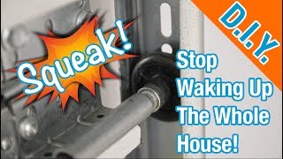 How To Lubricate Your Noisy Garage Door Goodbye SQUEAKS [upl. by Ahseenat]