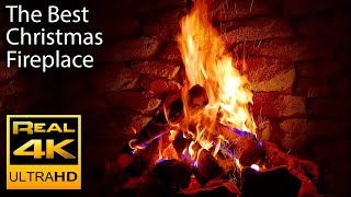 4K Relaxing Fireplace amp The Best Instrumental Christmas Music amp Crackling Fire Sounds 🔥 UHD 2 Hours [upl. by Hayarahs]