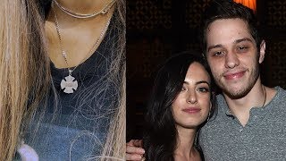 Pete Davidson DENIES Giving Ex Cazzie David Late Fathers Necklace Before Ariana [upl. by Bledsoe]