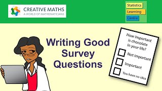 Writing Good Survey Questions  Statistics Help [upl. by Ihsar741]