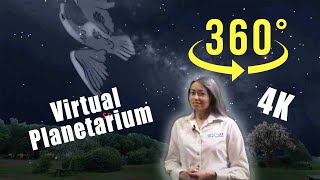 360 Interactive Virtual Reality Planetarium Night Sky Tour in 4K VR [upl. by Benedikta905]