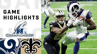 Rams vs Saints NFC Championship Highlights  NFL 2018 Playoffs [upl. by Elidad]