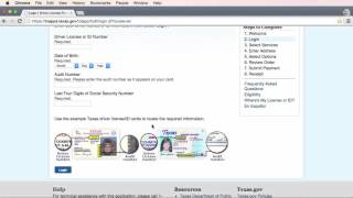 Texasgov Driver License Renewal Demo Video [upl. by Olympie]