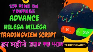 ADVANCE HILEGA MILEGA TRADING VIEW SCRIPT  OPTION BUYING  HILEGA MILEGA ADVANCE SETTINGS  NK SIR [upl. by Nodyarb]