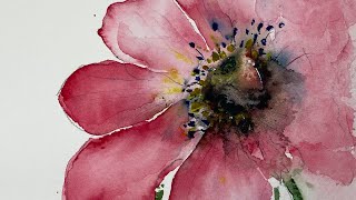 Tips On How To Paint Flowers In Watercolour [upl. by Glennie]