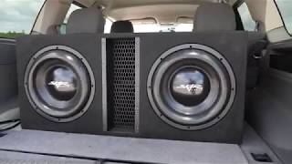 Skar Audio 5000 Watt EVL2X12D4 Dual 12inch Loaded Subwoofer Enclosure Demo [upl. by Kcaz968]