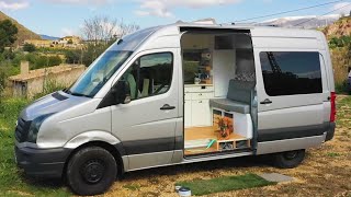 COMPACT amp HIGHLY FUNCTIONAL MWB Crafter SelfBuild ⚒️🚐 Built for FULLTIME VANLIFE [upl. by Ashlee851]