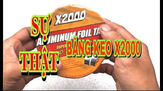 BĂNG KEO CHỐNG THẤM X2000 và SỰ THẬT CẦN PHẢI BIẾT  HH review [upl. by Ayotal949]