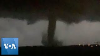 Tornado Touches Down in Dallas [upl. by Yojal435]