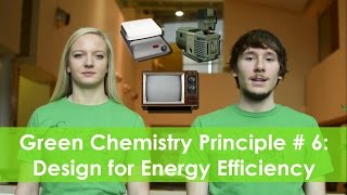 Design for Energy Efficiency  Green Chemistry Principle 6 [upl. by Gefen953]