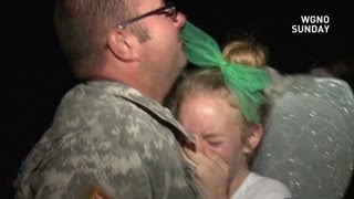 Army dad surprises his daughter at her homecoming dance [upl. by Inus]