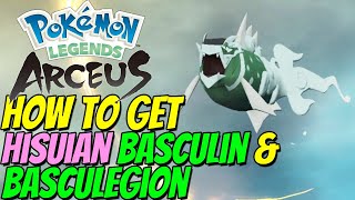 How to get HISUIAN BASCULIN amp BASCULEGION in Pokémon Legends Arceus [upl. by Hayotal458]