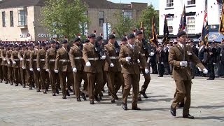 2nd Fusiliers Parade Before Battalion Merge 060614 [upl. by Wachtel]