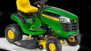 John Deere D105 Auto Lawn Tractor Review [upl. by Anoved]