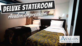 Avalon Waterways quotImpressionquot  Deluxe Stateroom Tour amp Review  4K [upl. by Lapides]