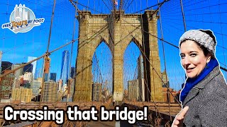 Walking across Brooklyn Bridge  A Virtual Tour [upl. by Barrus]