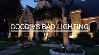 Good vs Bad Lighting Outdoor lighting examples [upl. by Alysia423]