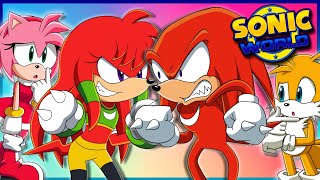 KNUCKLES VS KNUXIE  Sonic Pals Play Sonic World FT Tails amp Amy [upl. by Leacim]