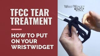 TFCC tear treatment How to put on your WristWidget [upl. by Willi640]