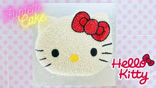 How To Make A Hello Kitty Cake  Funfetti Vanilla Cake Recipe [upl. by Tyson672]