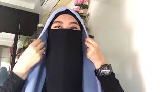 How to wear Full niqab with Large Square Hijab [upl. by Munn262]