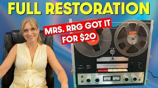 REEL TO REEL Tape Recorder Restoration  Retro Repair Guy Episode 15 [upl. by Llewoh]