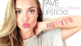 Fave MAUVE amp DUSTY ROSE Lipsticks  TRY ON [upl. by Ocimad475]