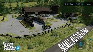 SMALL TRADITIONAL ALPINE FARM BUILD  Erlengrat  FS22 Timelapse [upl. by Hcib]