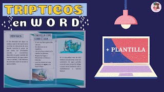 ✨💻 COMO HACER UN TRIPTICO EN WORD 2021 [upl. by Ojibbob918]