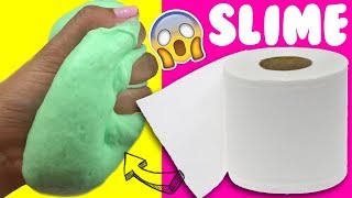 PROBANDO SLIME 💦 CON PAPEL DE BAÑO SIN PEGAMENTO [upl. by Denys596]