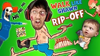 WALK LIKE SHAWN Video Game RipOff FGTEEV HILARIOUS Funny Fails w Manual Samuel the DOOFY ZOMBIE [upl. by Znarf]